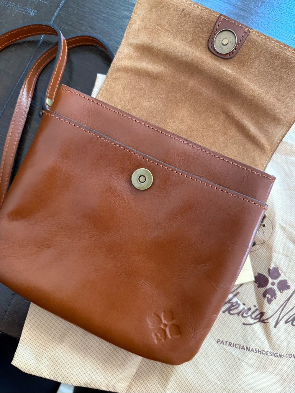 Patricia Nash Balluri Leathed Crossbody Bag- nWT - Picture 5 of 7